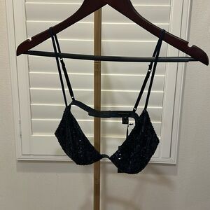 Kiki De Montparnasse Sequin Bra Top (M) NWT